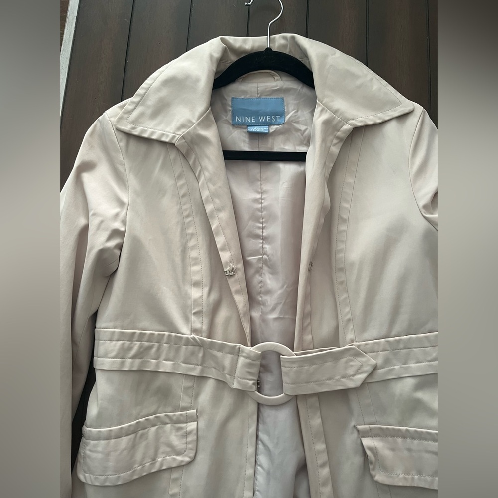 Nine West Trench Coat Tan Small